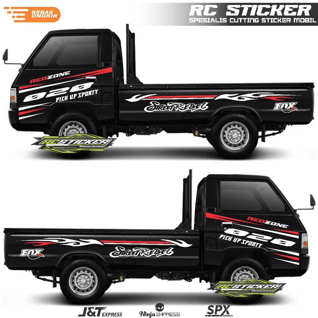 sticker pick up terbaru variasi sticker pick up grand max carry