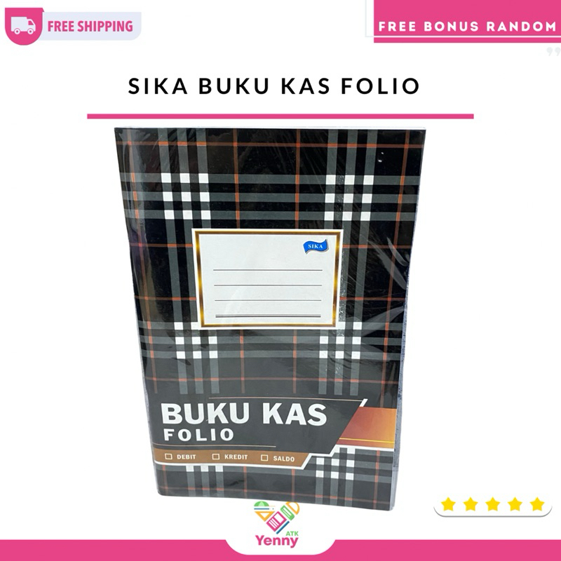 

Buku Kas Folio Sika | Buku Debit/Kredit/Saldo Sika (pcs)
