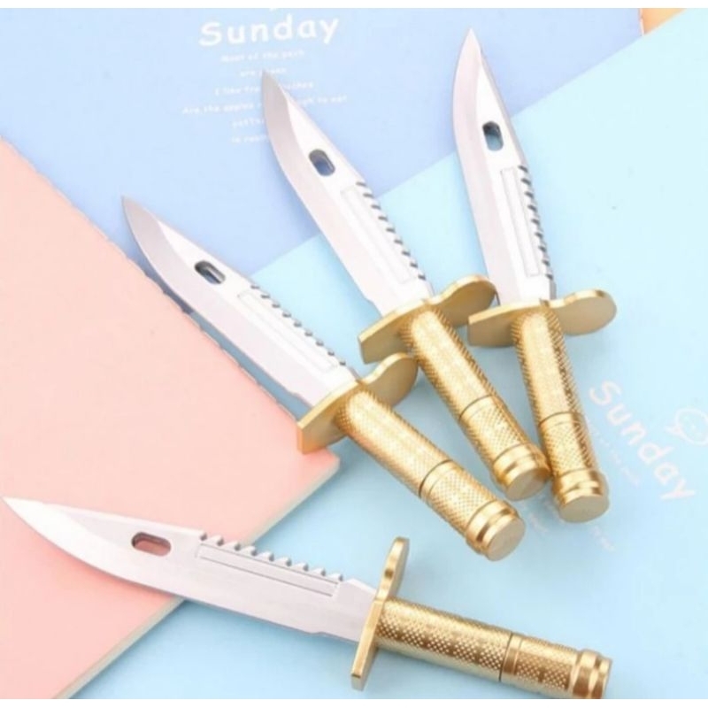 

Bolpen Pen Pulpen Unik ( 2 PCS) Model Pisau
