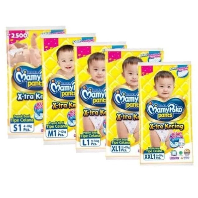 Mamypoko Pants, Diapers, Popok, Renceng isi 10