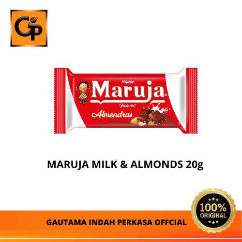 

COKLAT MARUJA CHOCOLATE MILK & ALMONDS 20 G