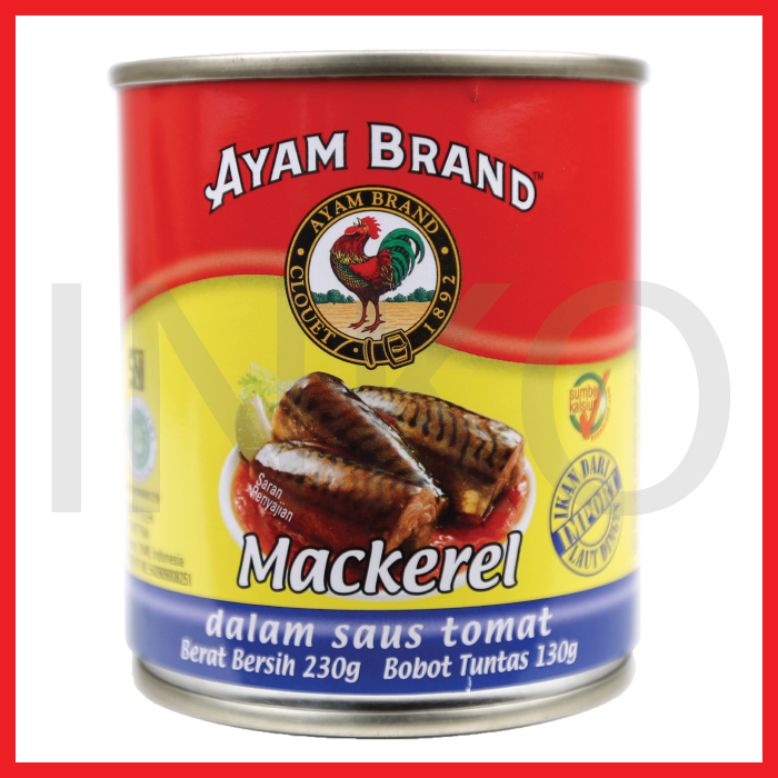 

AYAM BRAND MACKEREL DALAM SAUS TOMAT 230GR