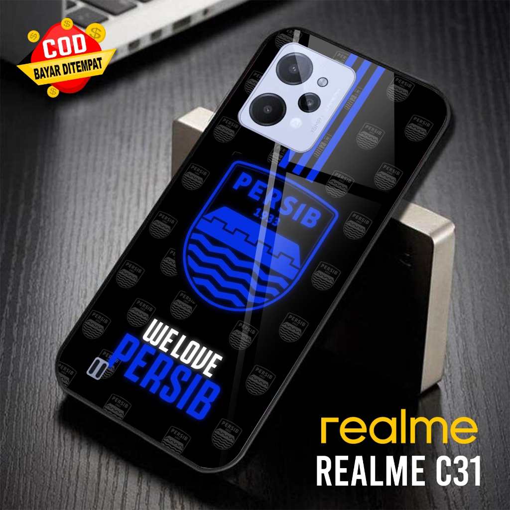 Case REALME C31 Toly Case [ PERSIB ] Case Hp Glossy Casing Hardcase Softcase Bisa COD