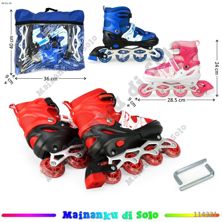 [Mainanku]  Sepatu Roda Roda Nyala Power