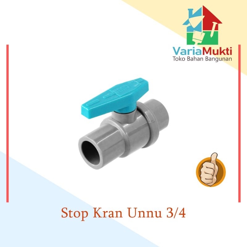 Unnu stop kran 1/2, 3/4