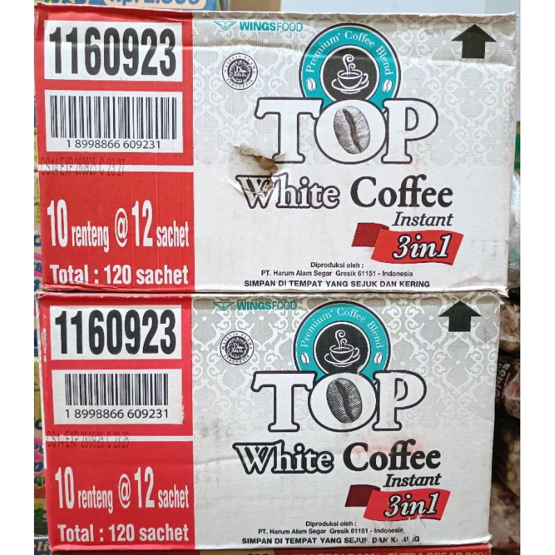 

TOP WHITE COFFEE 1 DUS ISI 120 SACHET