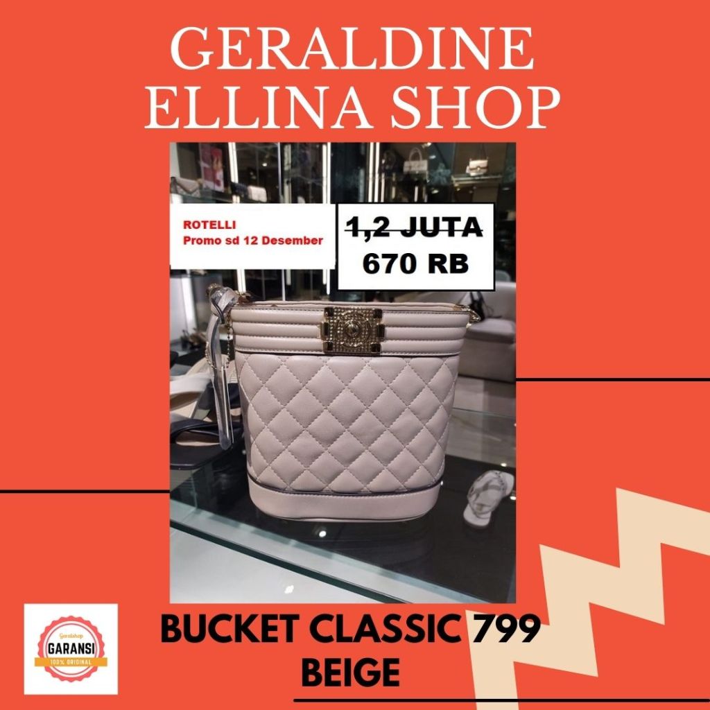Tas selempang wanita Rotelli BUCKET CLASSIC 799 shoulder bag original store
