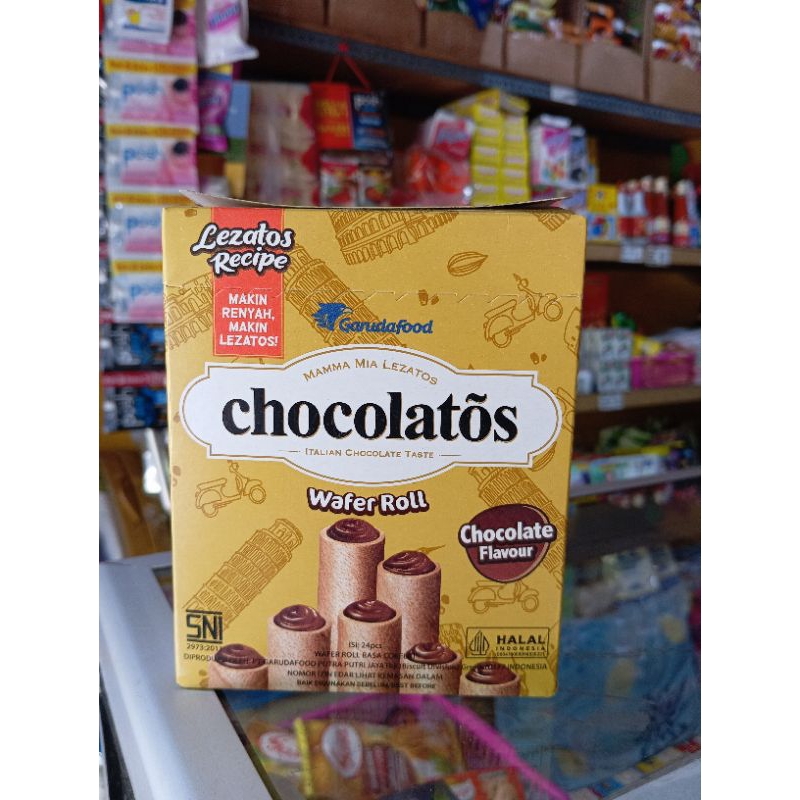 

Chocolatos wafer rol isi 24pcs