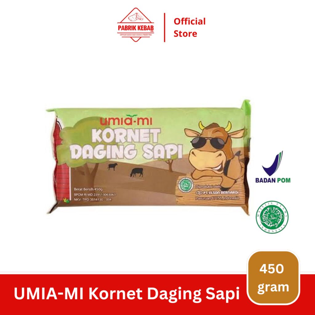 

UMIA-MI Kornet Daging Sapi 450 Gram