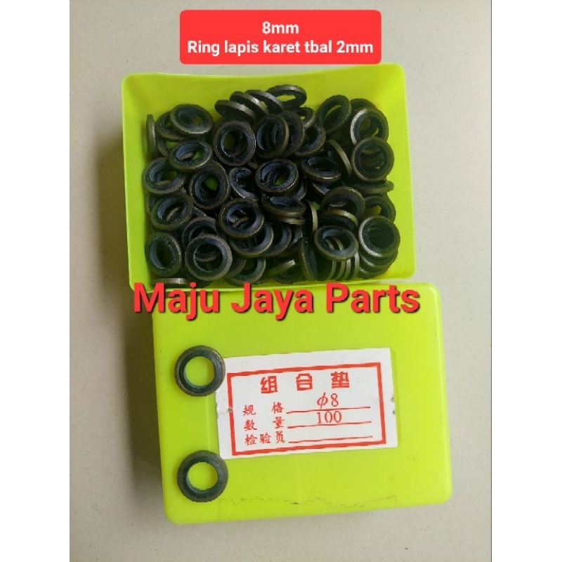 8mm Ring lapis karet /Ring solar 8mmx13mmx2mm