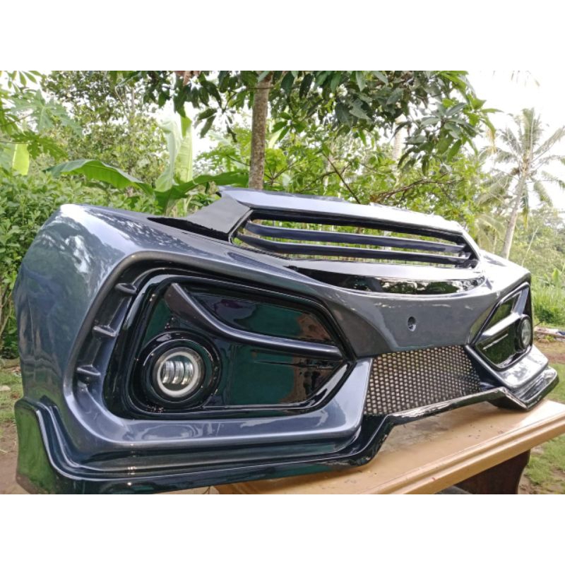 Bumper depan Agya Ayla plug and play buat Agya Ayla 1.0 & 1.2 bumper depan model Civic Turbo Agya Ay