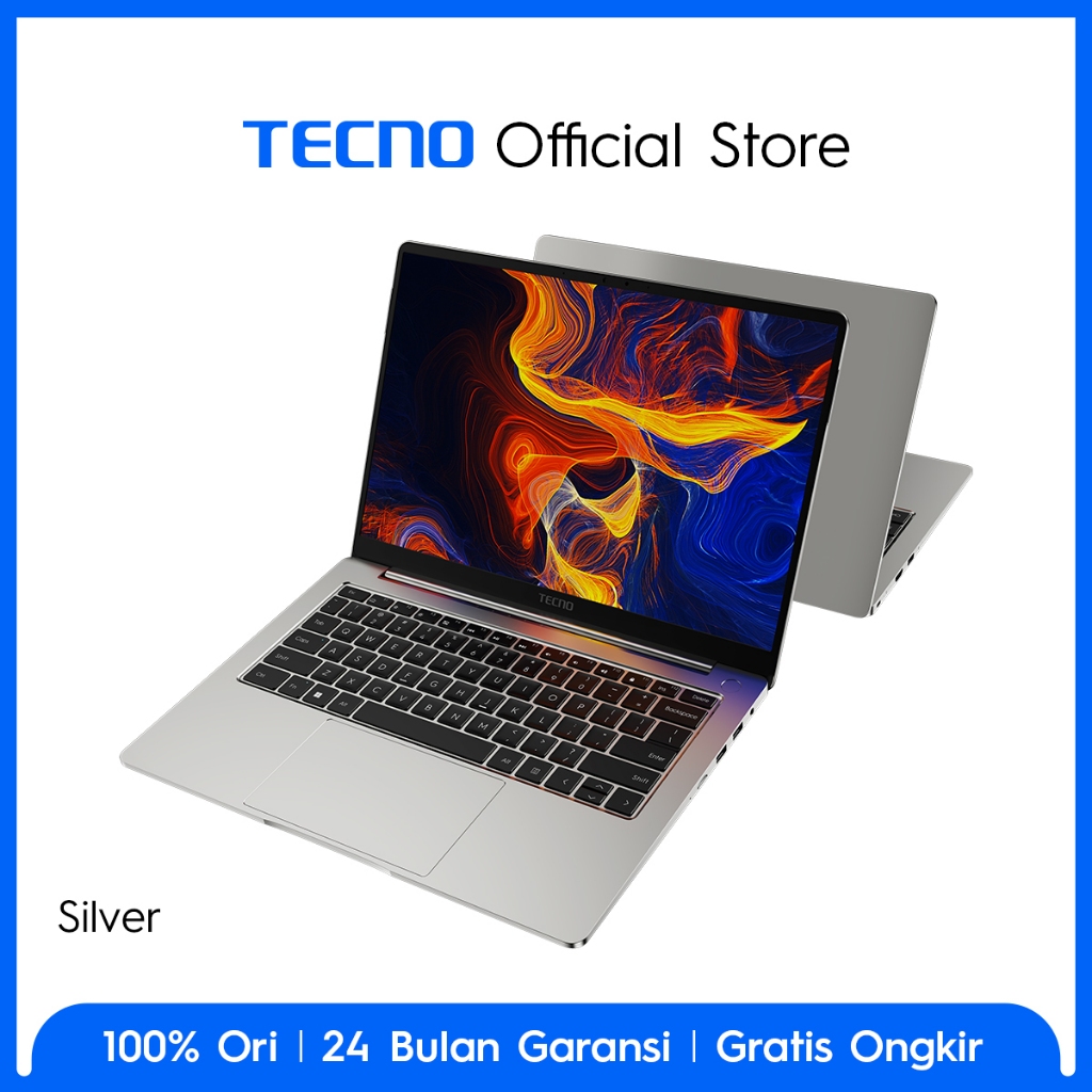 TECNO MEGABOOK T1 R5 - 16GB+512GB, AMD Ryzen 5-7430U, 100%SRGB Display, 75Wh Battery, 65W Type-C GaN PD Fast Charge , DTS X Ultra Immersive Sound, Windows 11, 14inch, Garansi 24 Bulan - Gambar 4