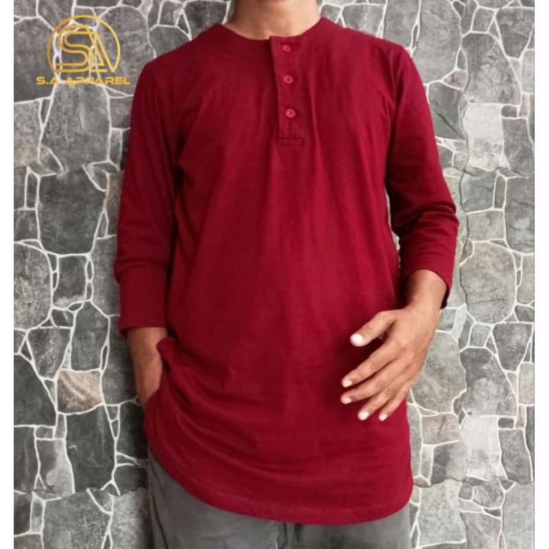 Kaos Kurta bahan Cotton Combed 24s