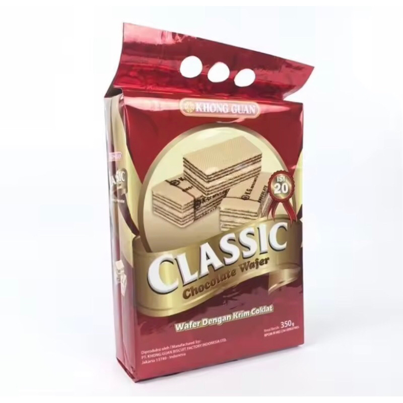 

Khong Guan Wafer Clasic pak 350gr snack lebaran