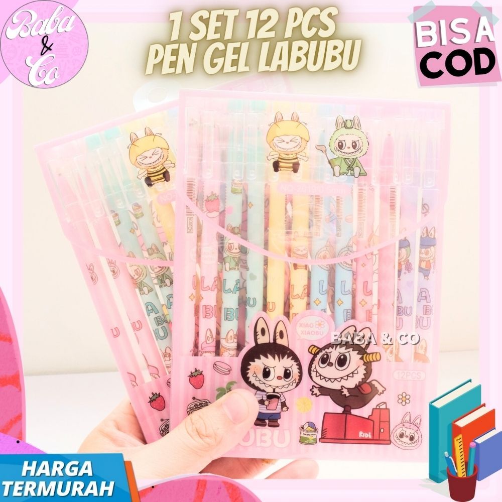 

PEN GEL LABUBU 1 SET 12pcs PULPEN GEL LABUBU SET LUCU UNIK ALAT TULIS SEKOLAH PULPEN GEL LABUBU LABU LABU SET 12 pcs PULPEN IMUT UNIK LABUBU GEL