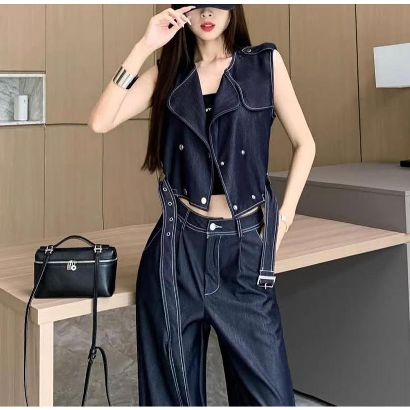 TWO PIECE DENIM SET/ATASAN WANITA