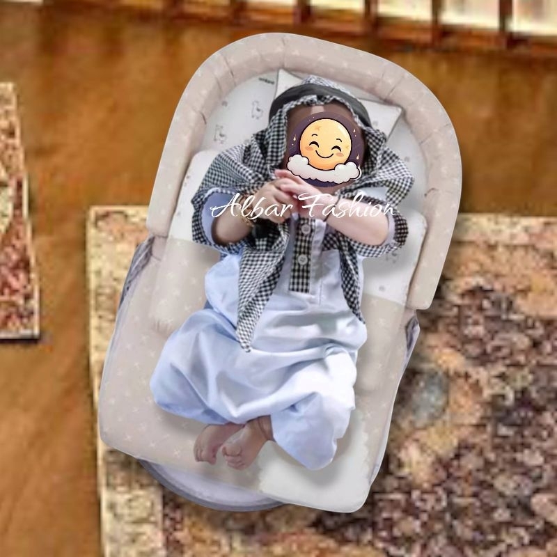 GAMIS KOKO BAYI SET SORBAN 0-2 TAHUN BAJU KOKO BAYI JUBAH KOKO BAYI
