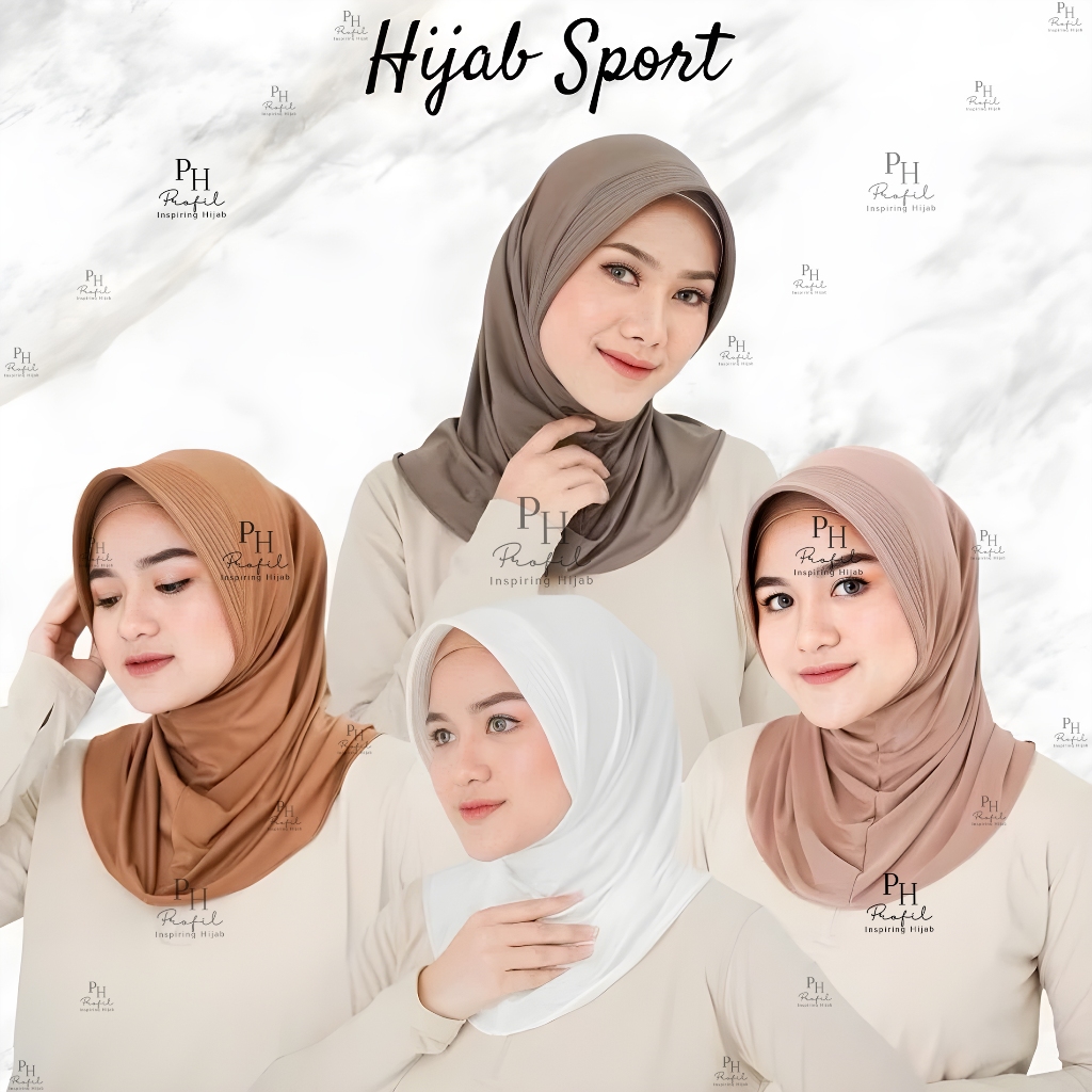 JILBAB INSTAN BERGO SPORT / HIJAB INSTAN SPORT / BERGO SPORT