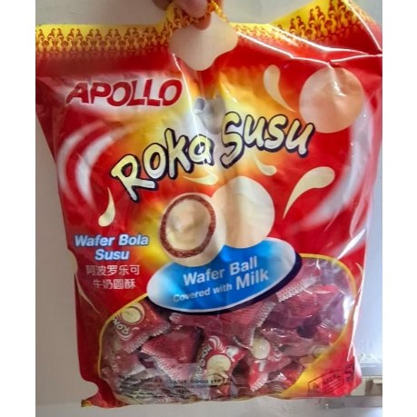 

Coklat Apollo Roka Twins Roka Susu Pak 250gr isi 50pcs