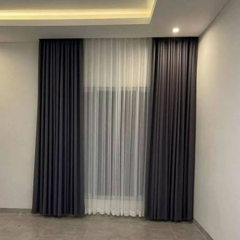 Gorden Minimalis Hordeng Pintu Gorden Murah 9 Gelombang