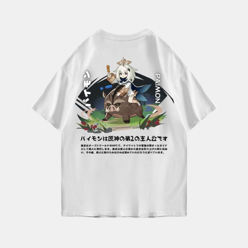 PAIMON OVERSIZE T-SHIRT T-SHIRT GENSHIN IMPACT ANIME T SHIRT