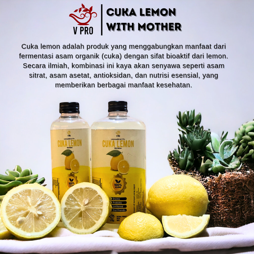 

Vpro - Cuka Lemon 250ML Pure Sari Lemon 100% Asli