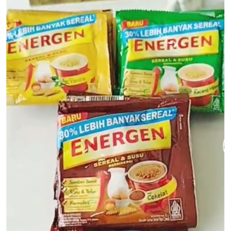 

energen susu & sereal 35 gr per renceng | isi 10 sachet