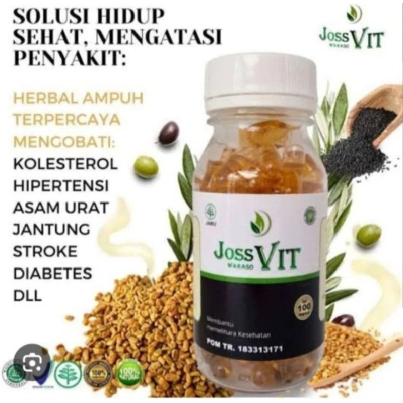 pusat obat Joss vit isi 200 asli original kualitas bagus udah bpom