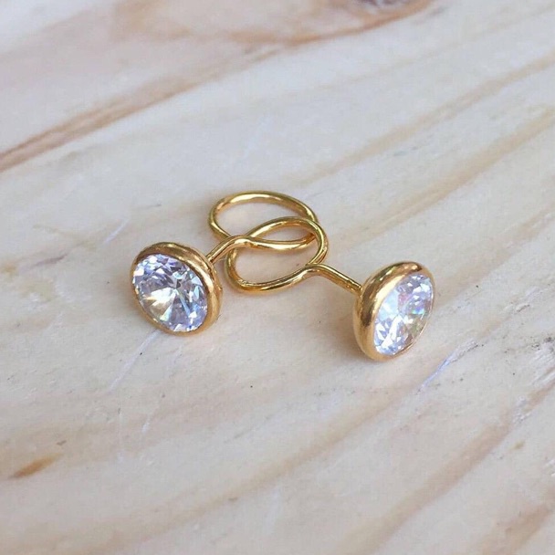 KODE Y27F Anting Bayi Toge 7  75  Giwang Emas Permata Baby Earing