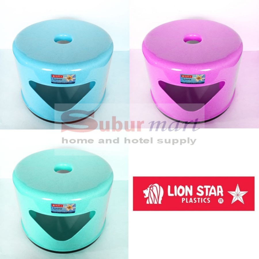 LION STAR BANGKU PLASTIK BULAT JEPANG / BANGKU JONGKOK / JOJODOG G-13