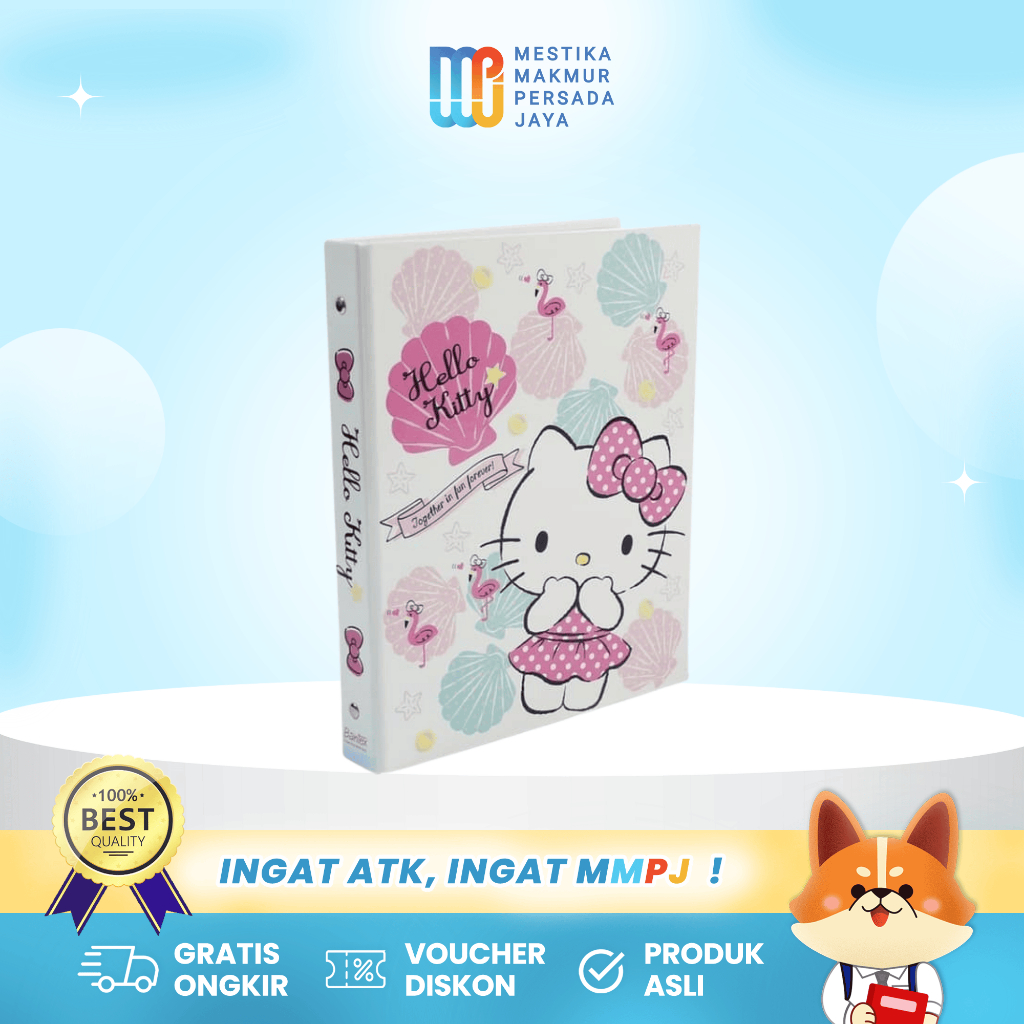 

Bantex Multiring Binder A5 / B5 20 Ring 25mm - Hello Kitty