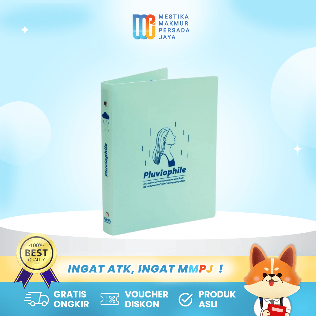 

Bantex Multiring Binder - A5 B5 Cover Pluviophile ECO Friendly