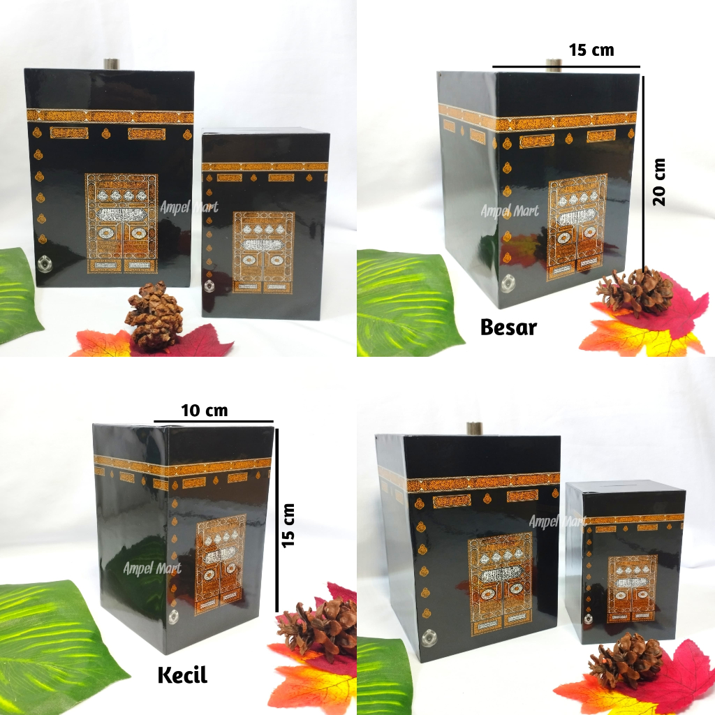 CELENGAN KABAH KOTAK CELENGAN KA'BAH CELENGAN KABAH HITAM CELENGAN KABAH ESTETIK TEMPAT TABUNGAN UAN