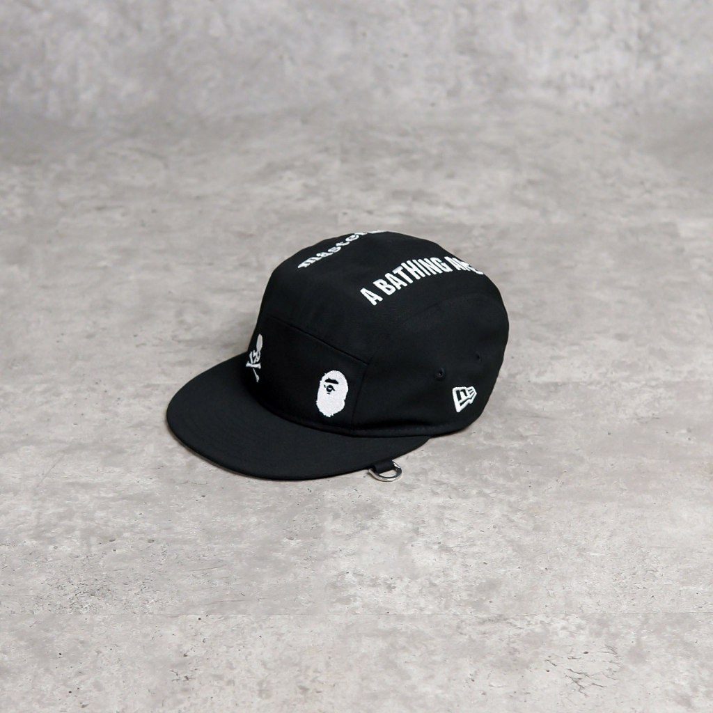 Topi MASTERMIND X BAPE LOGO BLACK CAP - OS ADJST 100% ORIGINAL