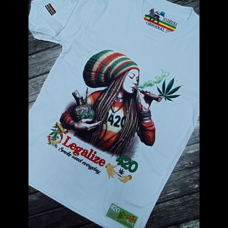 Kaos 420 Legalize | Kaos Wanita 420 Legalize | Kaos Reggae