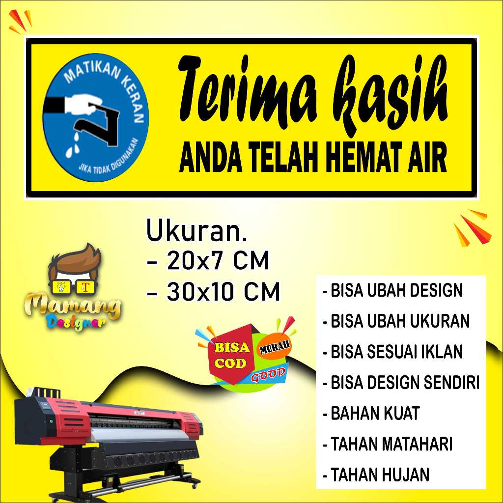 

Stiker Tempelan Tulisan Terimakasih Bahan Cerah Kuning