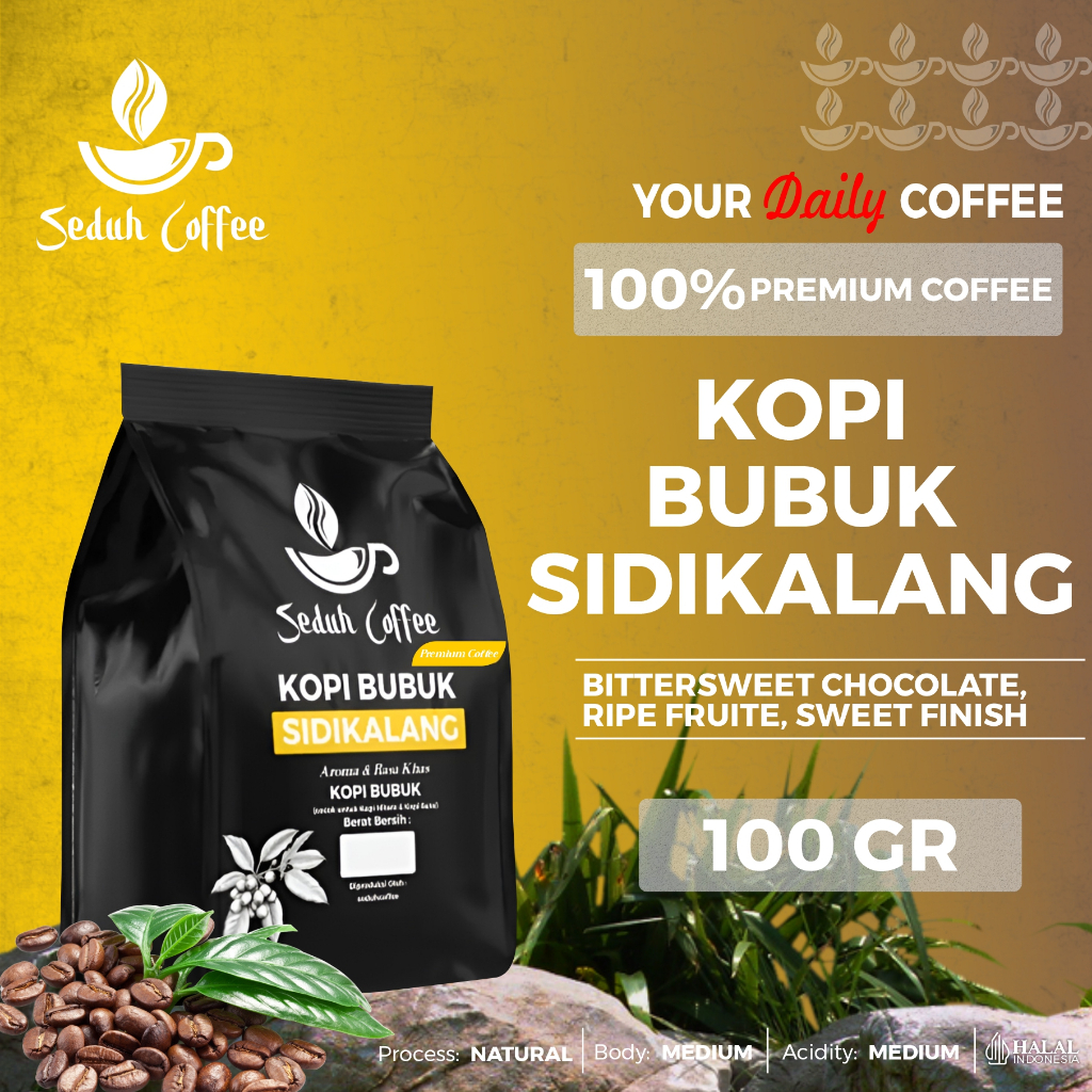 

SEDUH- Bubuk Kopi Bubuk Sidikalang Kodi Rias Kalang 100gr