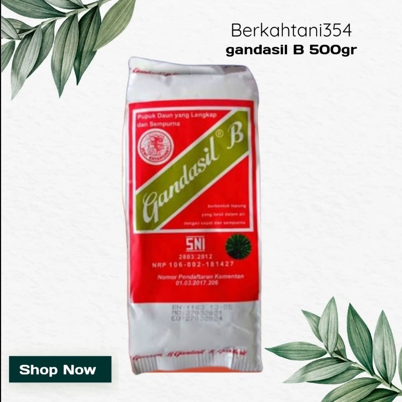 Pupuk gandasil b 500gram original