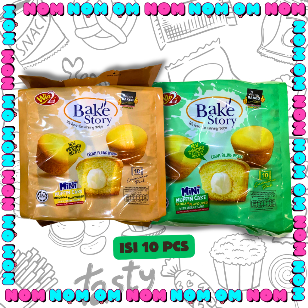 

Win2 Baked Story Muffin Cake With Cream Filling Original & Pandan [200gr]