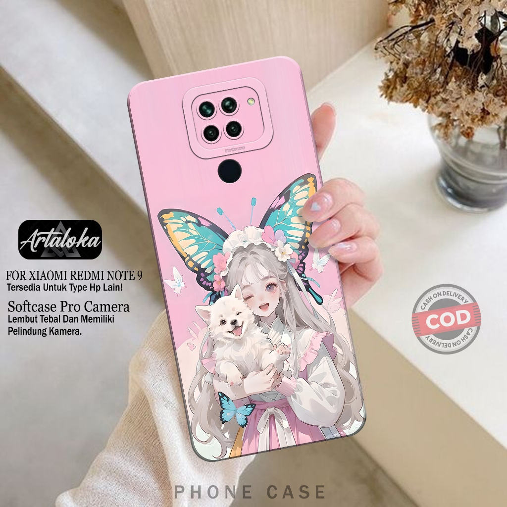 Softcase Hp Xiaomi Redmi Note 9 Fashion Case Kartun Lucu Case Xiaomi Redmi Note 9 Silikon TPU Pro Ca