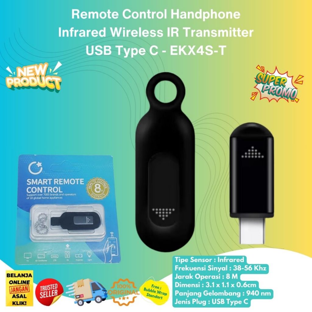 Remote Control HP Infrared Wireless IR Transmitter USB Type C Universal