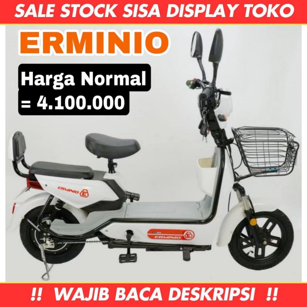 [SALE CUCI GUDANG] SEPEDA LISTRIK SISA DISPLAY TOKO (MERK BNB ENINE GICIN SAIGE HAHA CELCIUS SELIS E