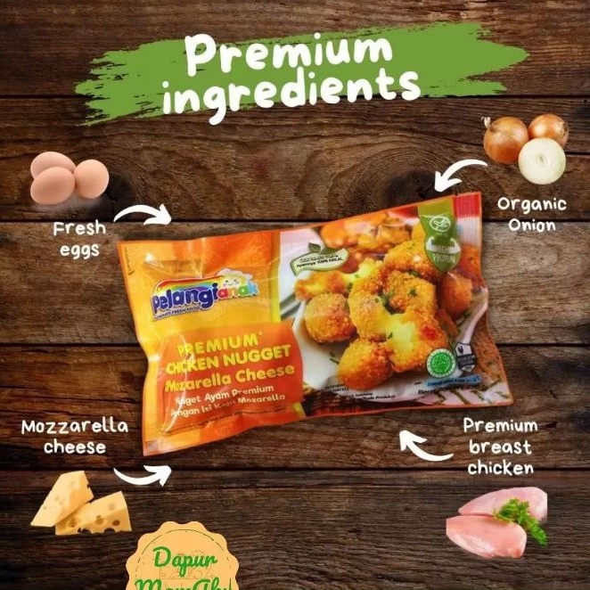 

pelangi anak cheese nugget