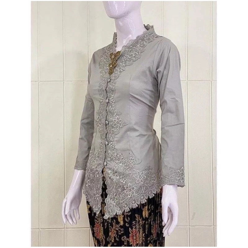 Kebaya Encim Bordir / Kebaya Encim Modern / Kebaya Encim Kartini Lengan Panjang