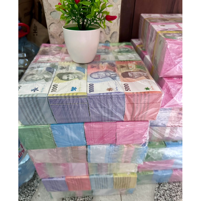 1000 Lembar Uang Mainan / Uang Replika Rupiah Bucket / Mainan Anak