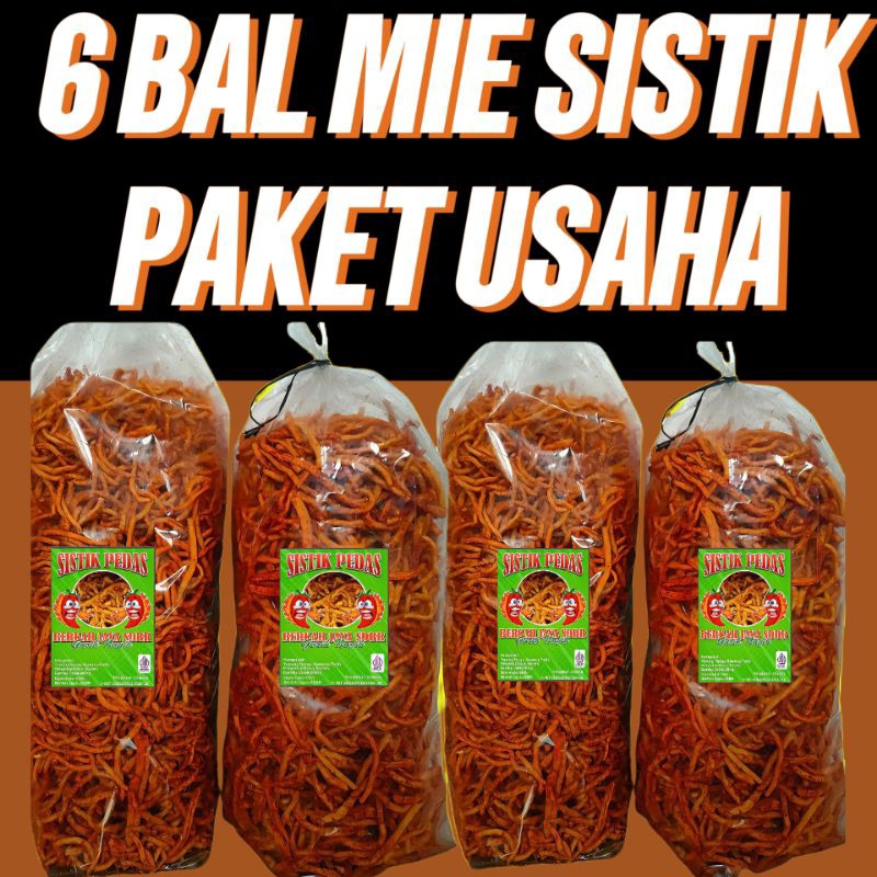 

Mie Sistik Pedas Paket Usaha 6 Bal Renyah Nagih