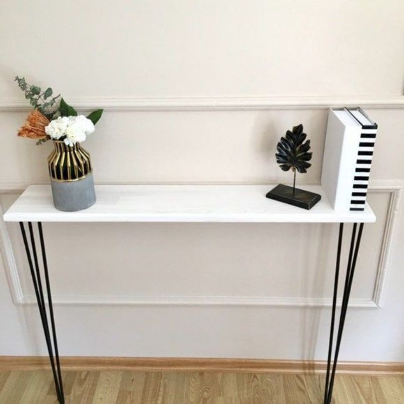 Meja Console Table Meja Konsol Dinding Desk Table Tempel Rak Sudut
