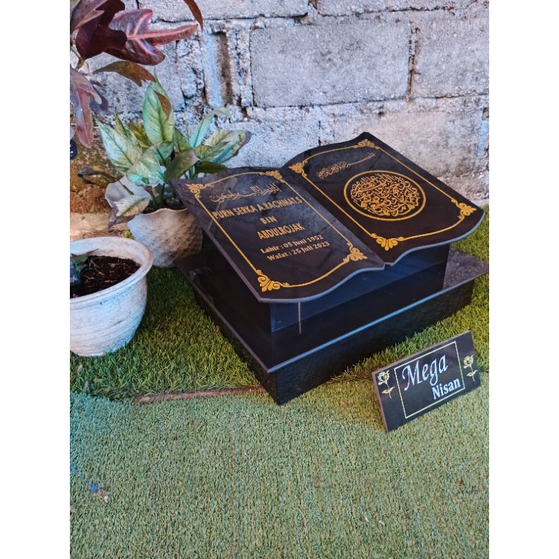 TERMURAHBATU NISAN MAKAM/NISAN GRANIT TILLE3 30x40/MAKAM NISAN +pcaking kayu