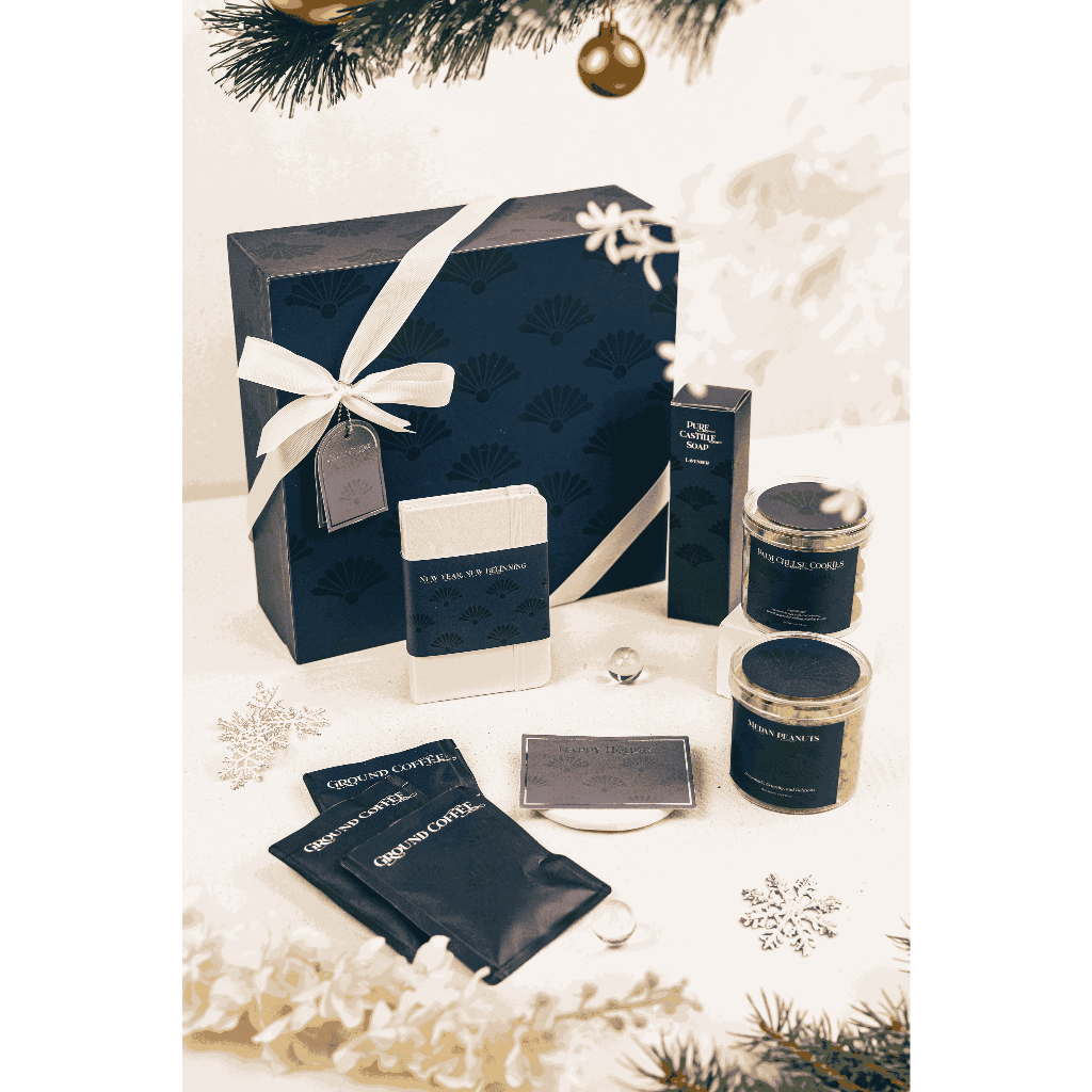 

Moonlit - Hampers Natal Tahun Baru Premium READY Gift Box Parcel Kado Set Kue Kering by Yippy Gifts