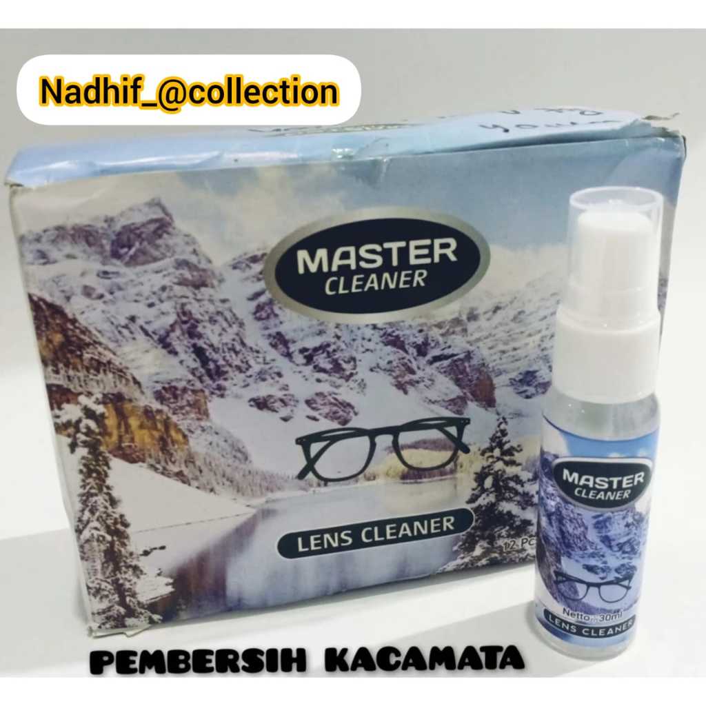 Nadhif_@Coleection - Cairan Pembersih Kacamata/Layar Smartphone Harga Pcs dan Box (1 box) Lebih Mura